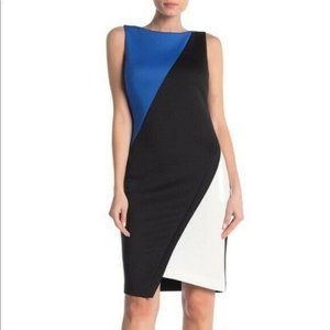 Tommy Hilfiger • Color Block Scuba Sheath Dress